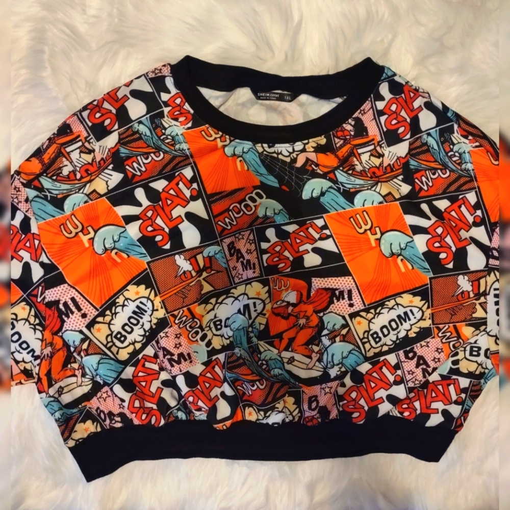 Shein Curve Crop Top